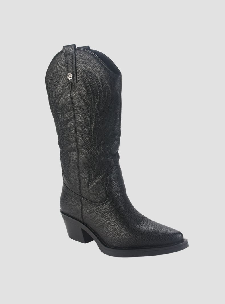 Bota Chalada Mujer West-22 Negro Casual-2