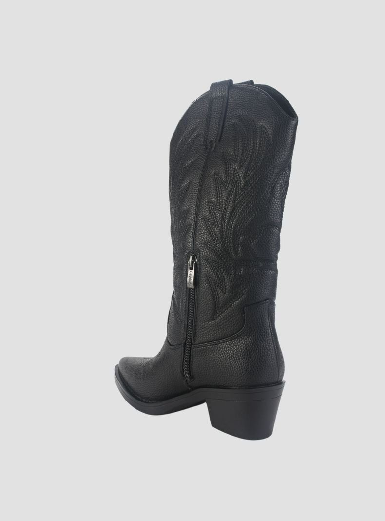 Bota Chalada Mujer West-22 Negro Casual-3