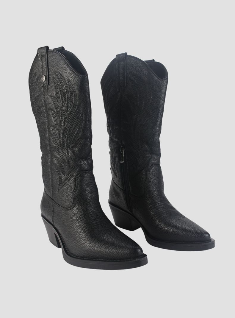 Bota Chalada Mujer West-22 Negro Casual-4