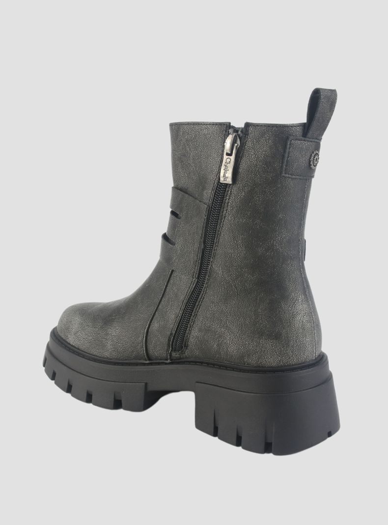 Botin Chalada Mujer Rustnew-1 Plateado Casual-3