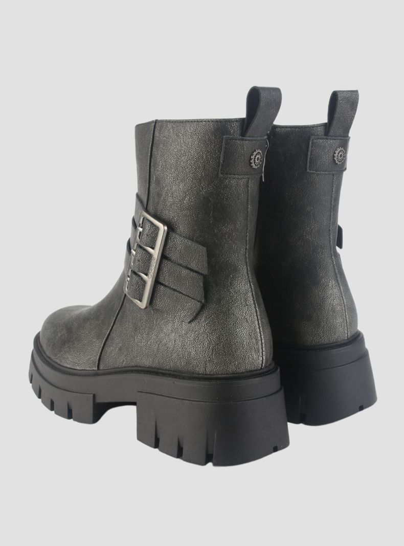 Botin Chalada Mujer Rustnew-1 Plateado Casual-5