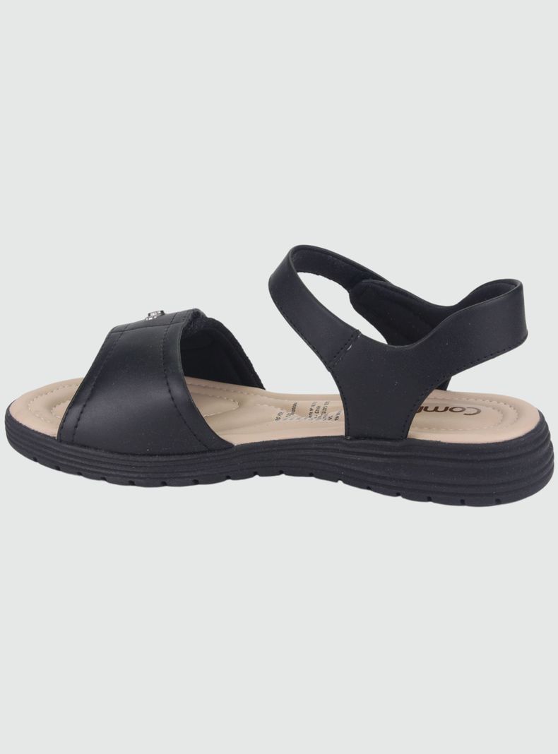 Sandalia Comfortflex Mujer 2251403 Negro Moda-1