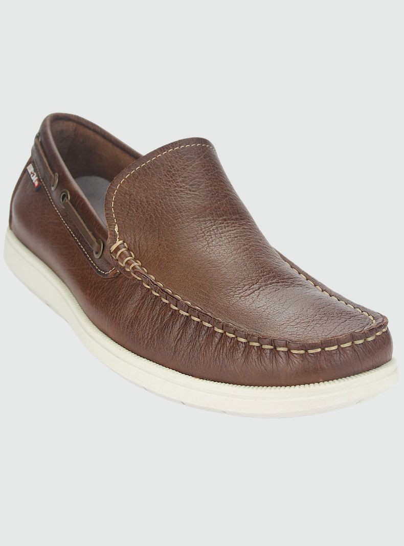 Mocasin Ferracini Euro Hombre 4951 D Café Casual-2