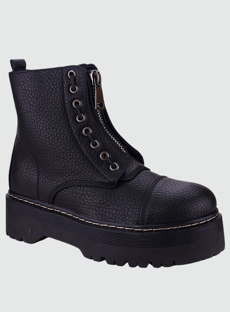 Botin Chalada Mujer Pool-4 Negro Plataforma