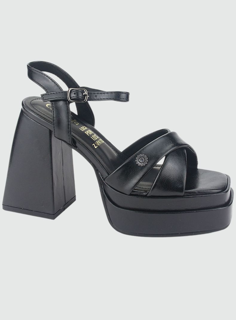 Sandalia Chalada Mujer Yaya-1 Negro Casual-0