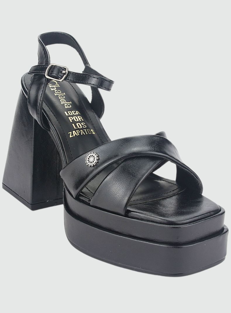 Sandalia Chalada Mujer Yaya-1 Negro Casual-2
