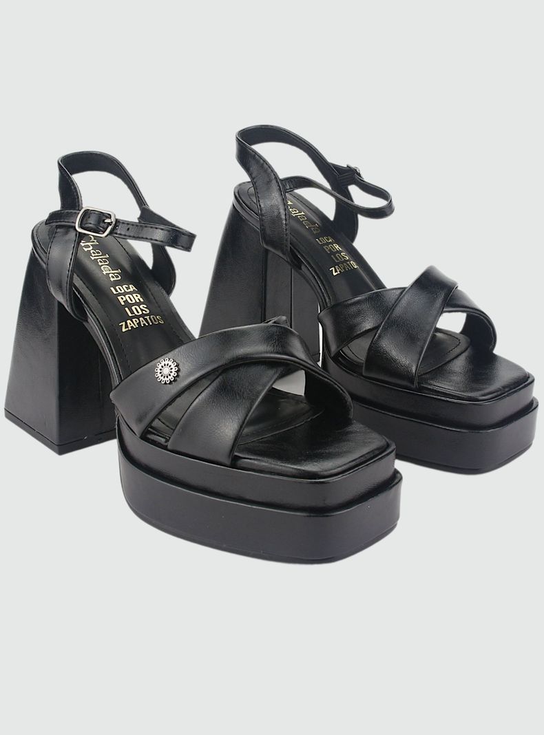 Sandalia Chalada Mujer Yaya-1 Negro Casual-3