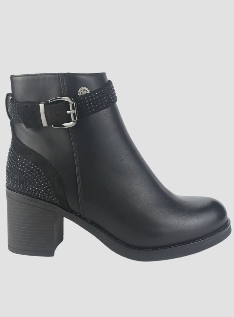 Botin Chalada Mujer Prata-2 Negro Casual-0