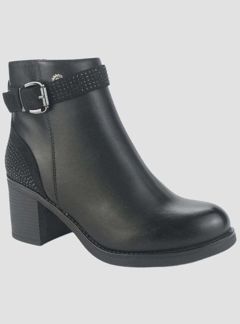 Botin Chalada Mujer Prata-2 Negro Casual-2
