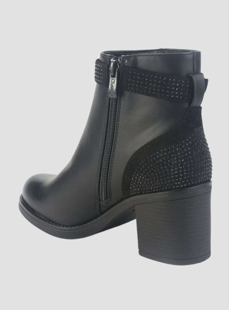 Botin Chalada Mujer Prata-2 Negro Casual-3