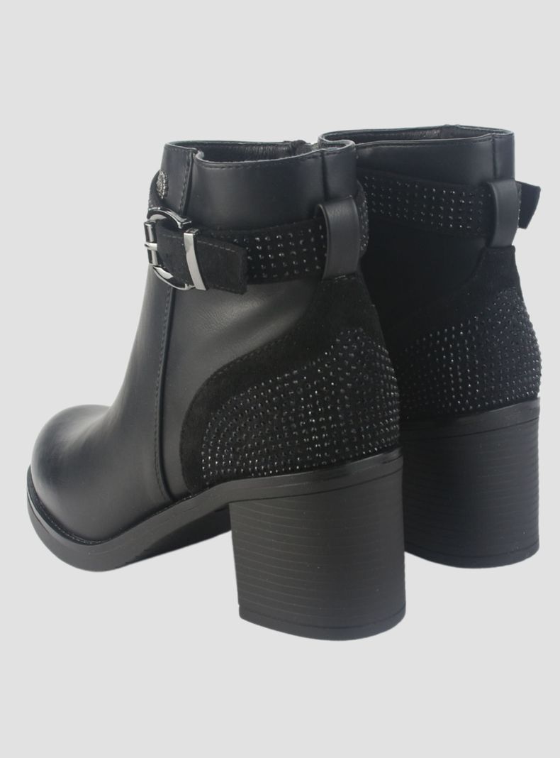 Botin Chalada Mujer Prata-2 Negro Casual-5