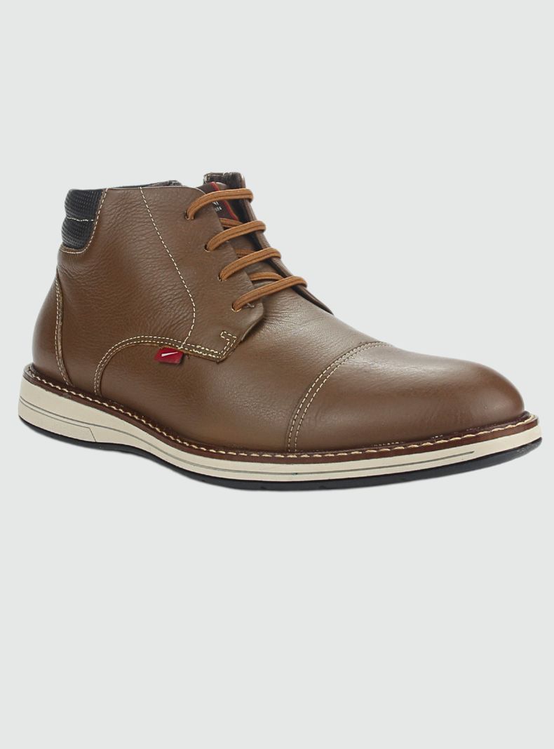 Botin Ferracini Hombre 6153 E Tabaco Casual-2