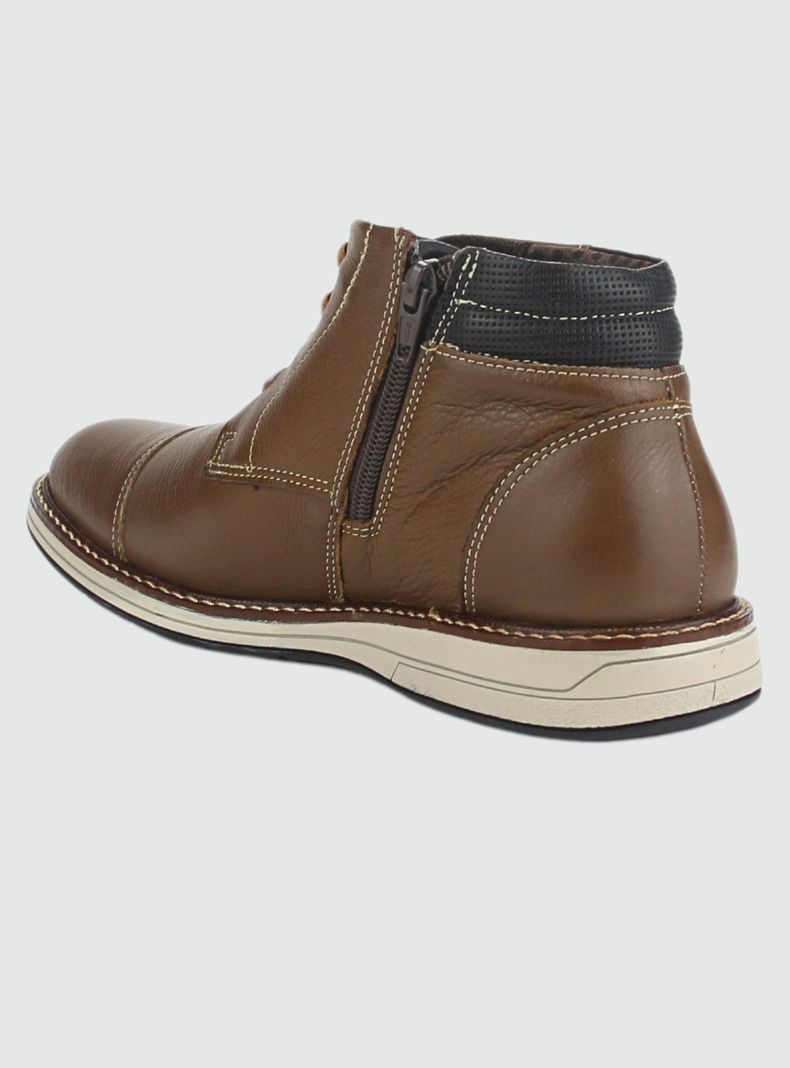 Botin Ferracini Hombre 6153 E Tabaco Casual-3