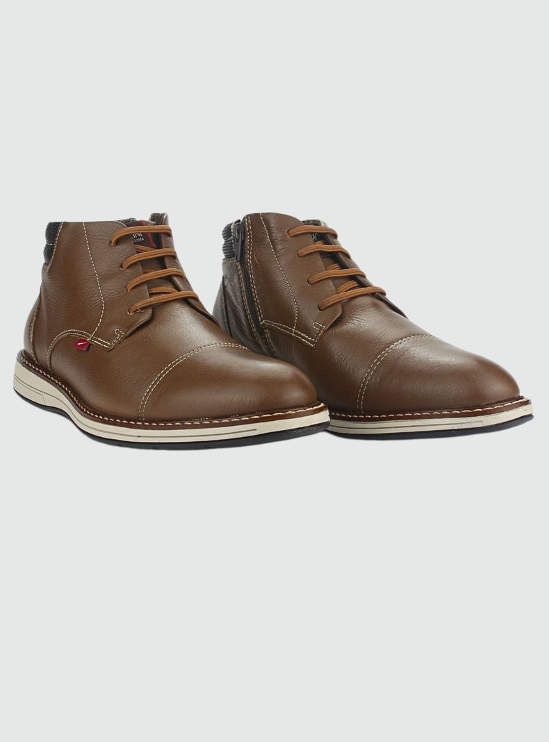 Botin Ferracini Hombre 6153 E Tabaco Casual-4