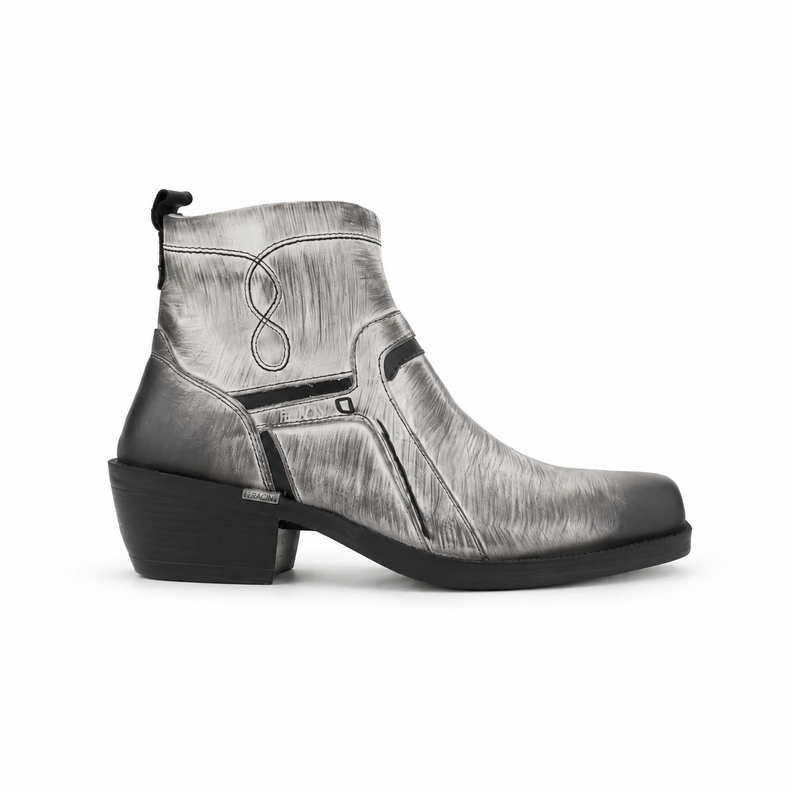 Botin Ferracini Hombre 8986 New Country Blanco/Negro Casual 37