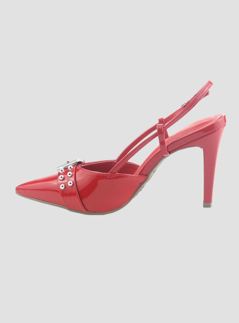 Zapato Via Marte Mujer 044-014-03 Rojo Casual-1