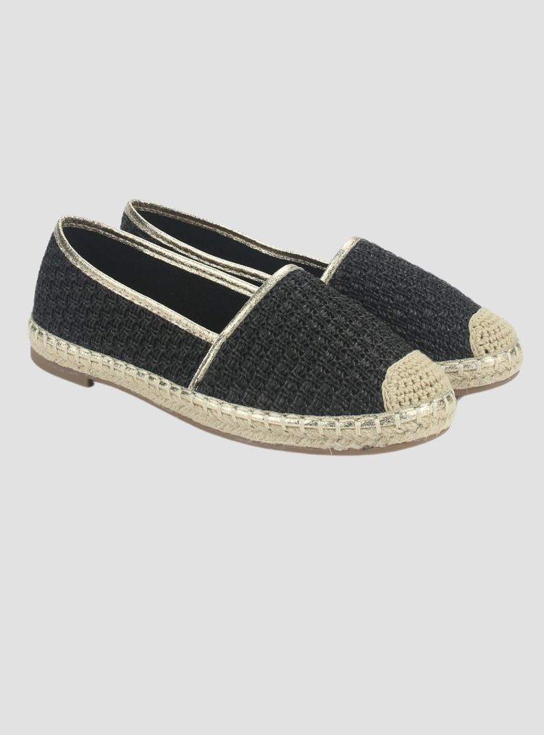Ballerina Chalada Mujer Poetto-1 Negro Casual-3