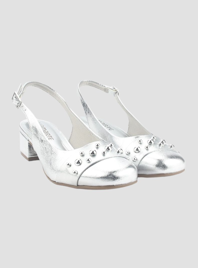 Zapato Via Marte Mujer 070-008-01 Plateado Casual-4