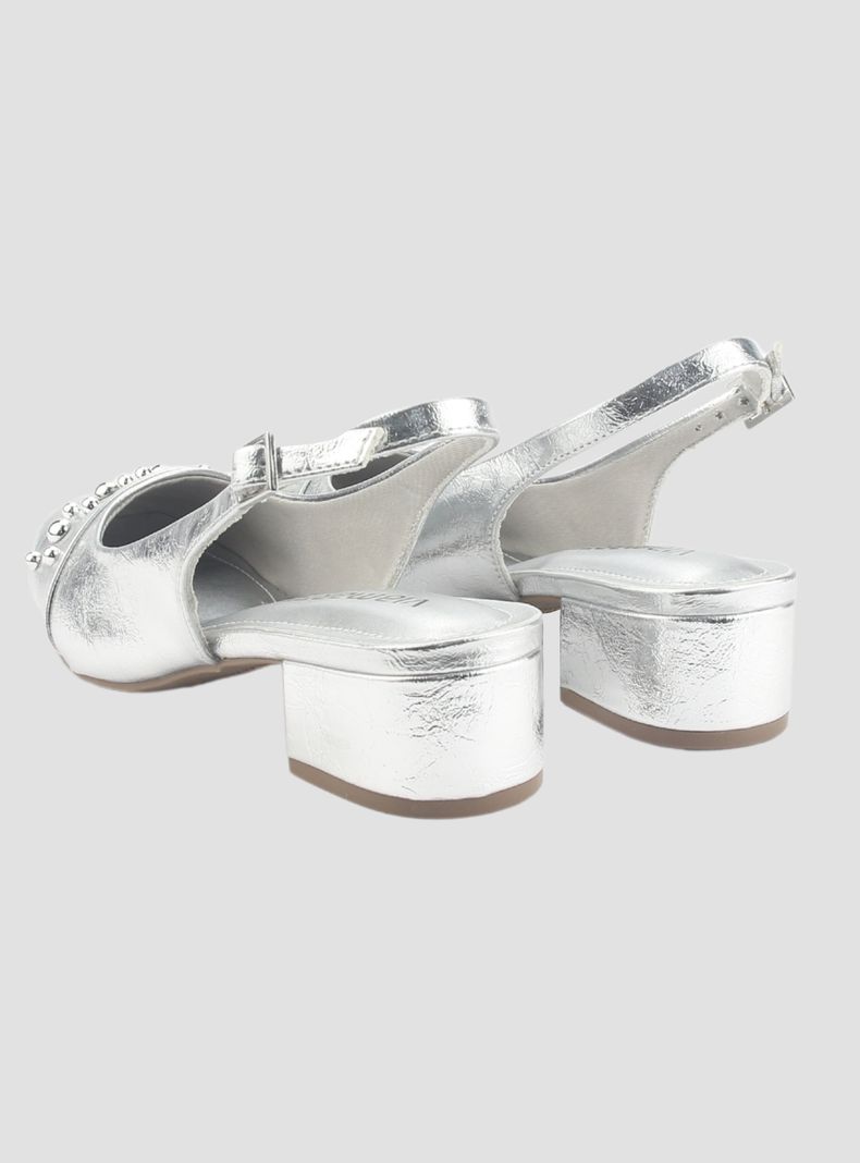 Zapato Via Marte Mujer 070-008-01 Plateado Casual-5