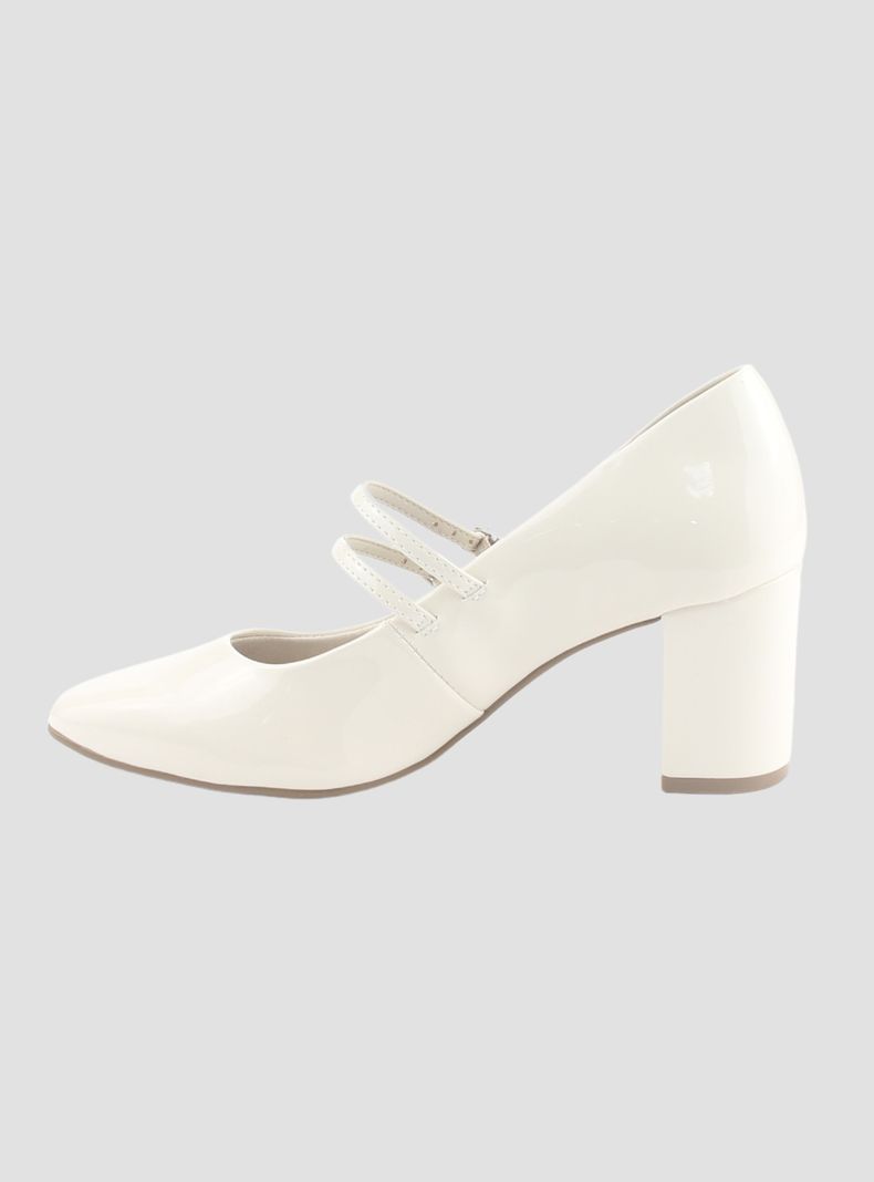 Zapato Via Marte Mujer 153-001-01 Blanco Casual-1