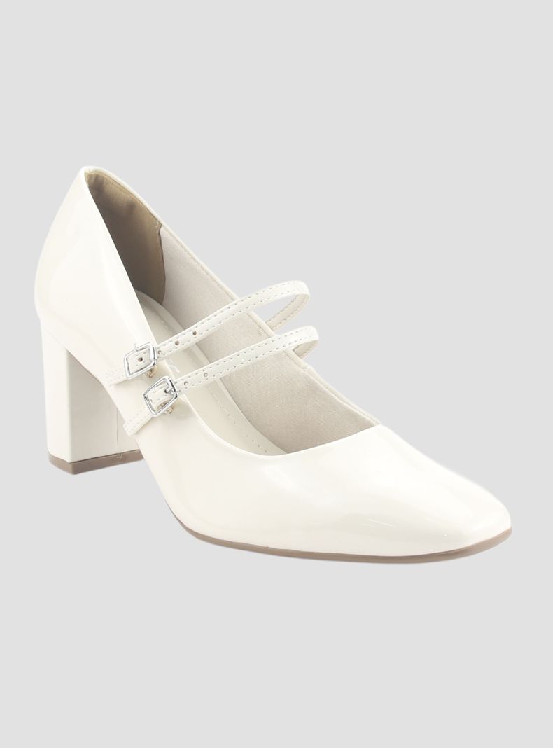 Zapato Via Marte Mujer 153-001-01 Blanco Casual-2