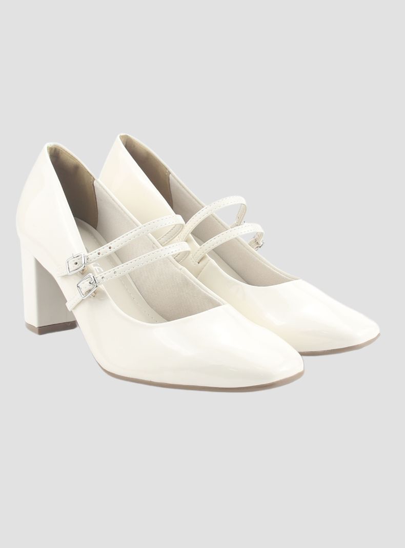 Zapato Via Marte Mujer 153-001-01 Blanco Casual-4