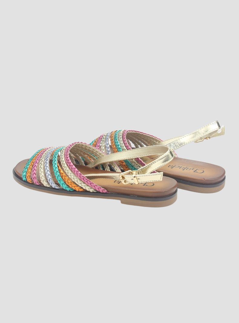 Sandalia Chalada Mujer Greca-61 Multi Plana-5