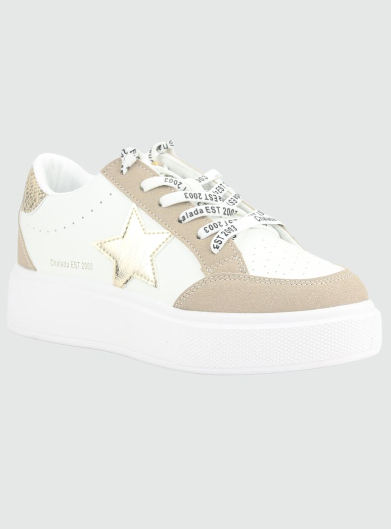 Zapatilla Chalada Mujer Candy-36 Blanco Urbano-2