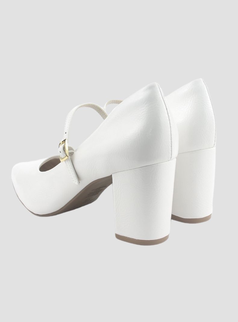 Zapato Via Marte Mujer 028-014-01 Blanco Casual-3