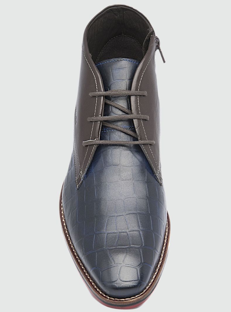 Botin Ferracini Hombre 5678 Azul Casual-3