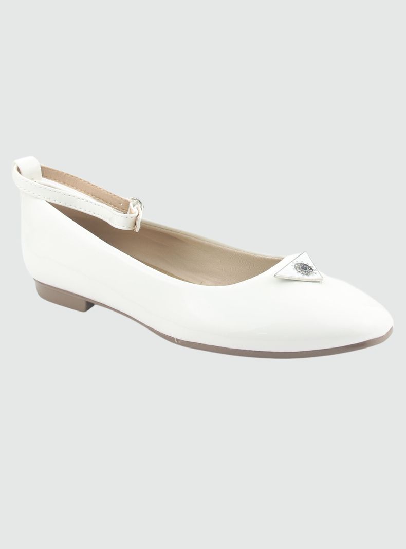Zapato Chalada Mujer Nazzer-1 Blanco Casual-2