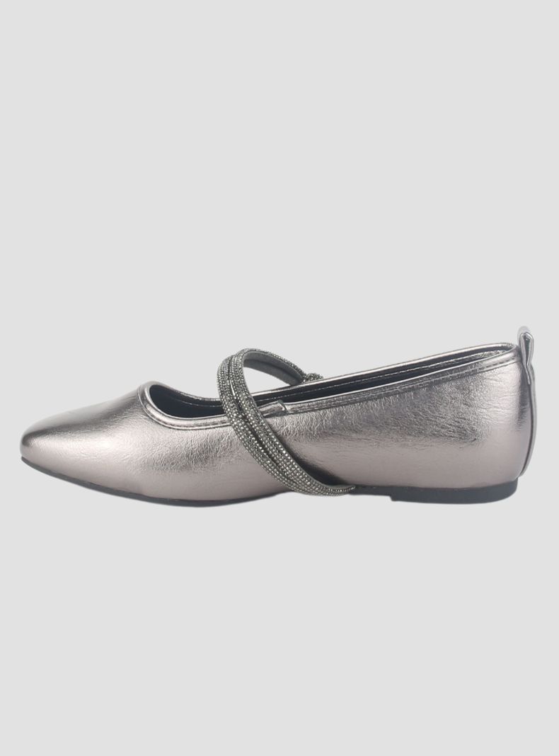 Zapato Chalada Mujer Corsa-1 Plateado Casual-1
