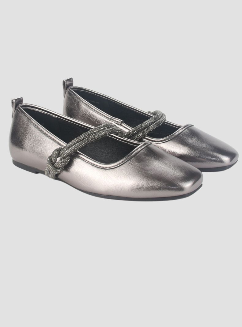 Zapato Chalada Mujer Corsa-1 Plateado Casual-4
