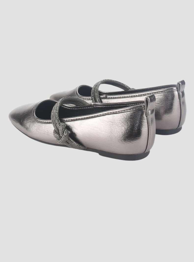 Zapato Chalada Mujer Corsa-1 Plateado Casual-5