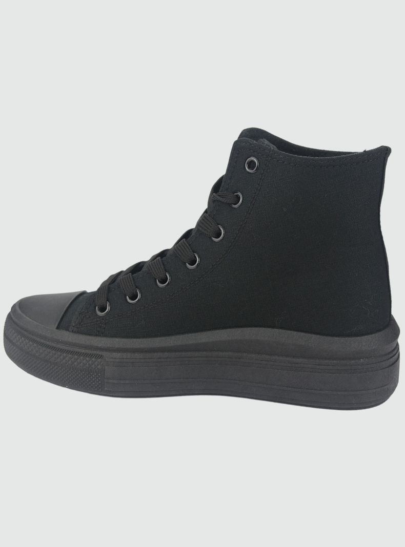 Zapatilla Chalada Mujer Clu-2 Negro Plataforma-1
