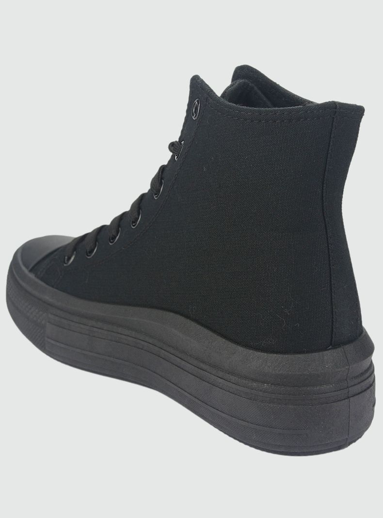 Zapatilla Chalada Mujer Clu-2 Negro Plataforma-3