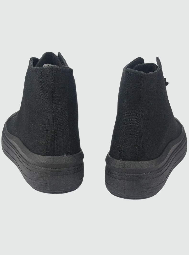Zapatilla Chalada Mujer Clu-2 Negro Plataforma-5