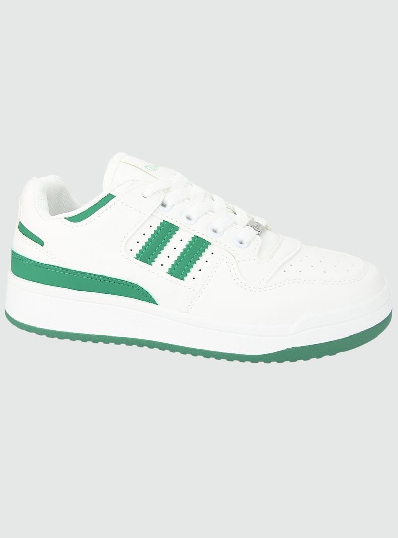 Zapatilla Chalada Mujer Juve-1 Blanco Verde Urbano-0