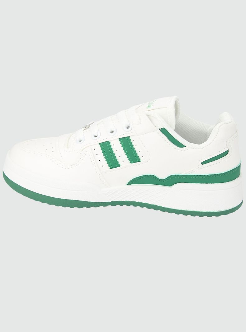 Zapatilla Chalada Mujer Juve-1 Blanco Verde Urbano-1