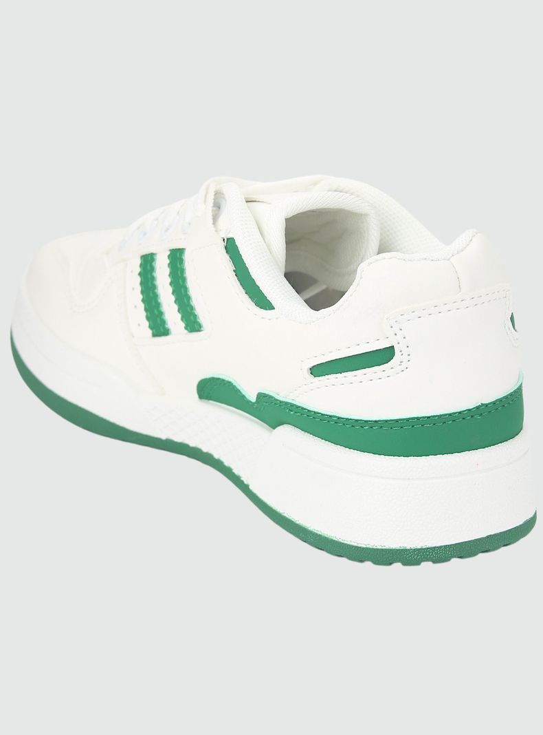 Zapatilla Chalada Mujer Juve-1 Blanco Verde Urbano-3