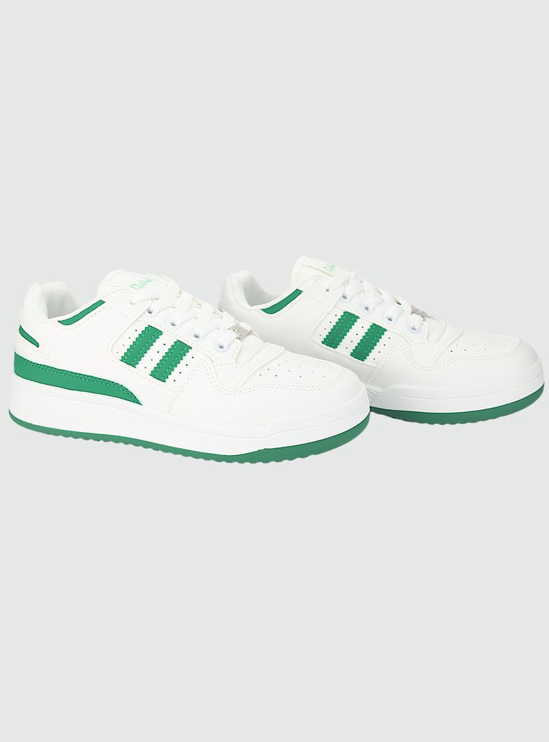 Zapatilla Chalada Mujer Juve-1 Blanco Verde Urbano-4