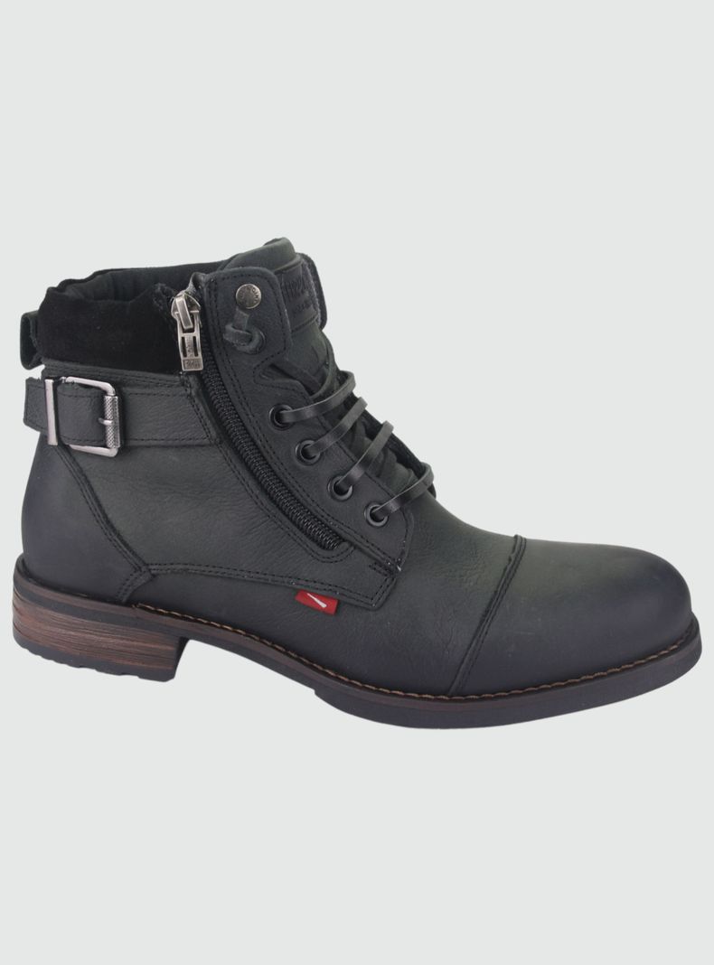 Botin Ferracini Hombre 9873 Negro Casual-0