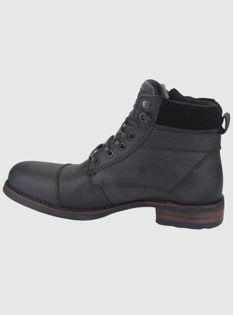 Botin Ferracini Hombre 9873 Negro Casual-1