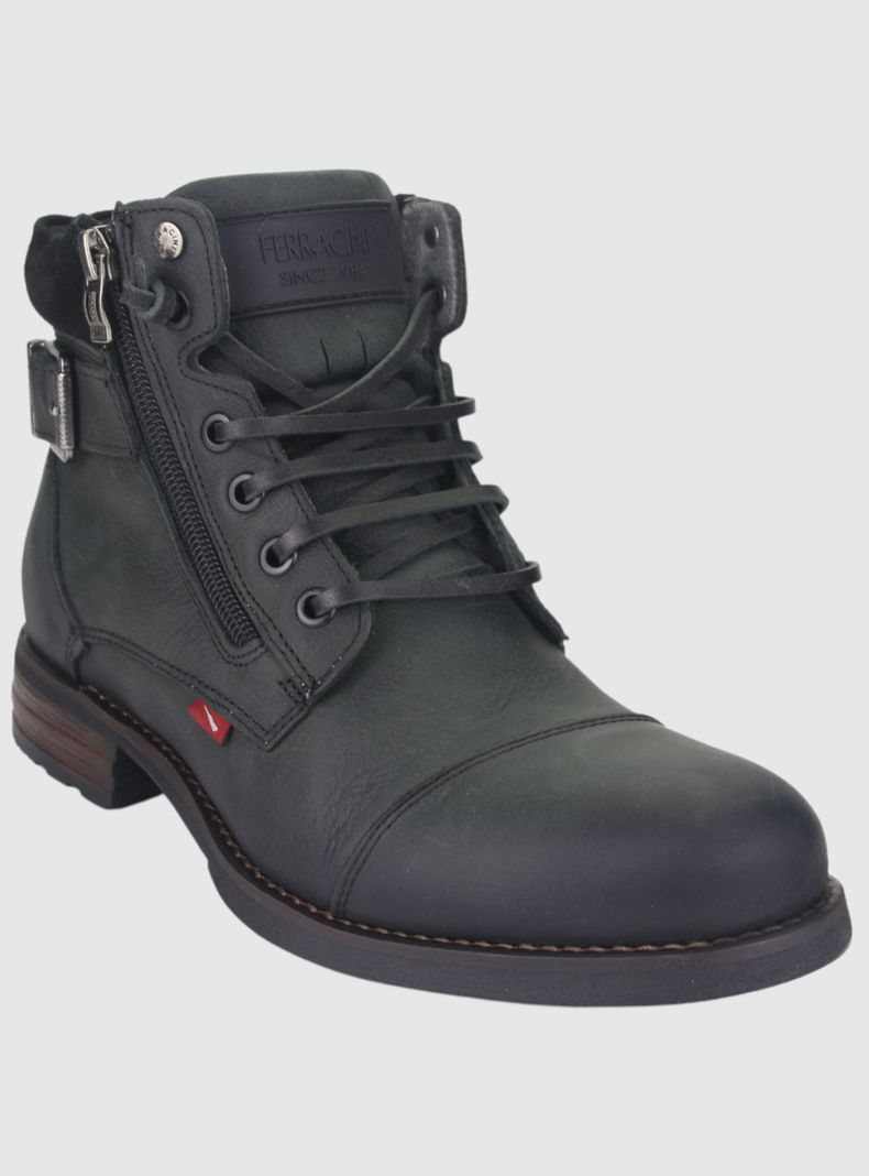 Botin Ferracini Hombre 9873 Negro Casual-2