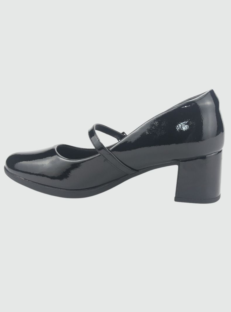 Zapato Chalada Mujer Fita-2 Negro Casual-1