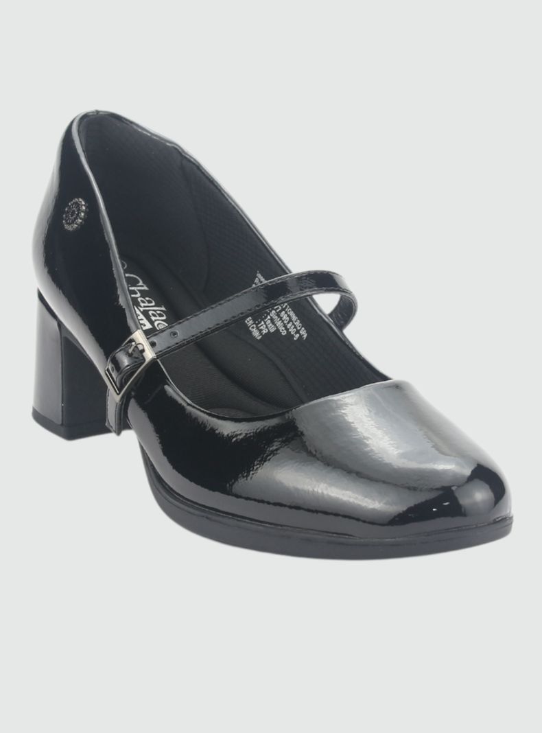 Zapato Chalada Mujer Fita-2 Negro Casual-2