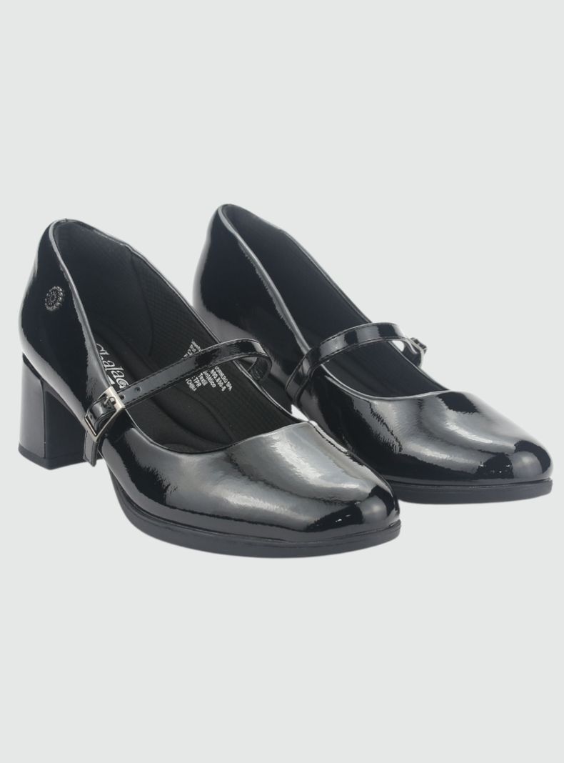 Zapato Chalada Mujer Fita-2 Negro Casual-4