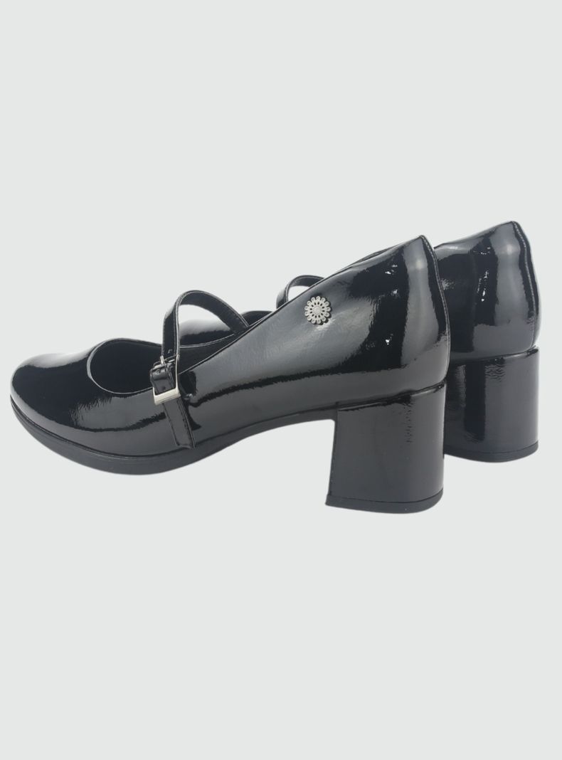 Zapato Chalada Mujer Fita-2 Negro Casual-5