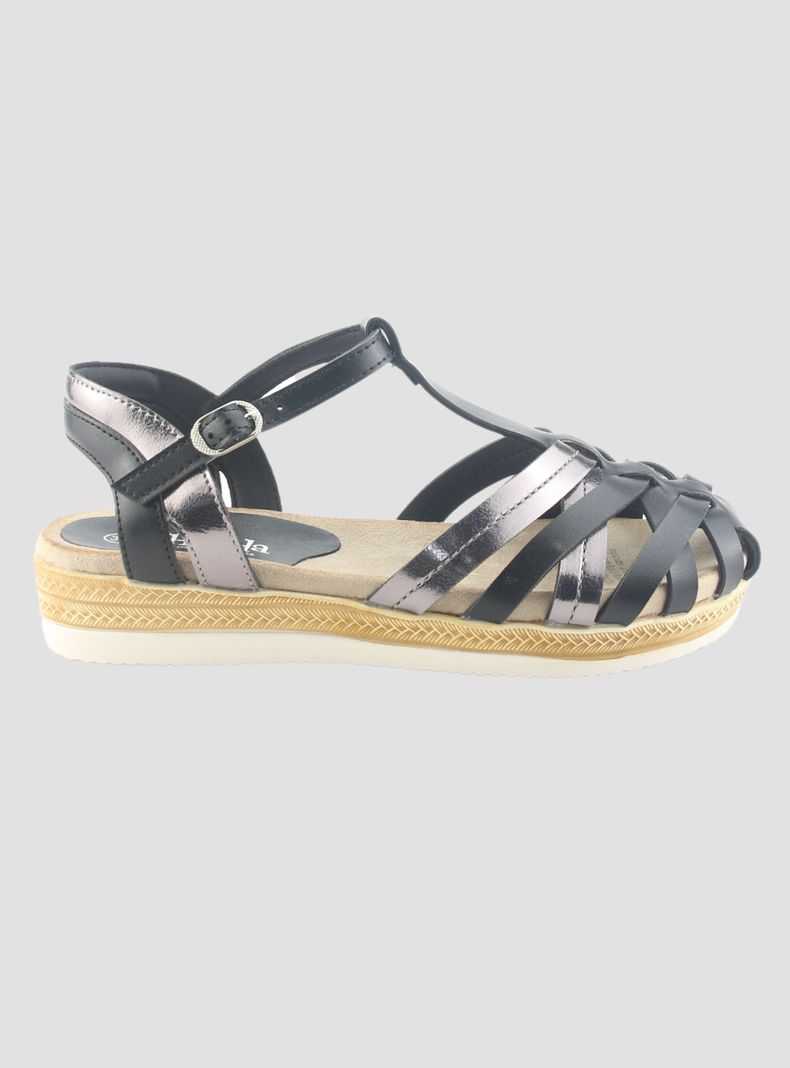 Sandalia Chalada Mujer Cince-10 Negro Casual-0