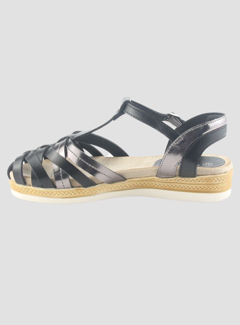 Sandalia Chalada Mujer Cince-10 Negro Casual-1